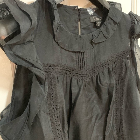 🔸J.Crew Flutter Sleeve Blouse - Picture 5 of 10